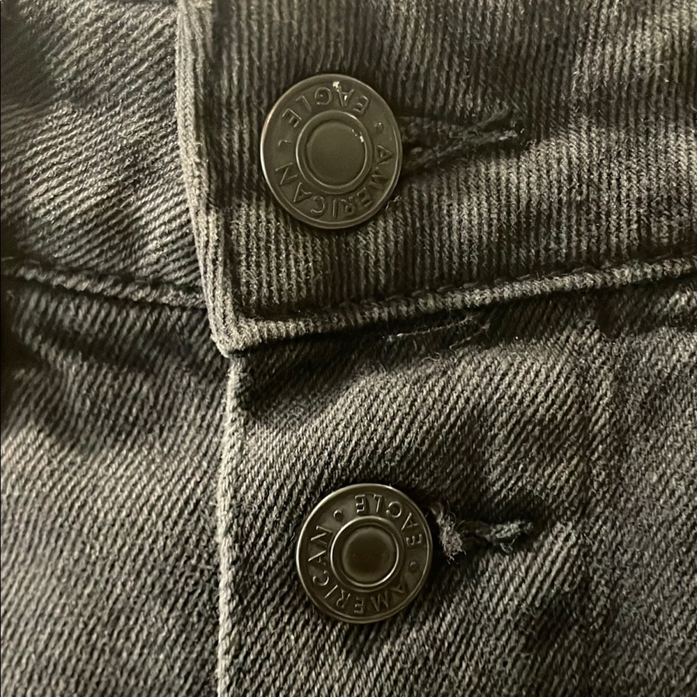 American Eagle Outfitters Black Denim Mini Skirt - Picture 3 of 10